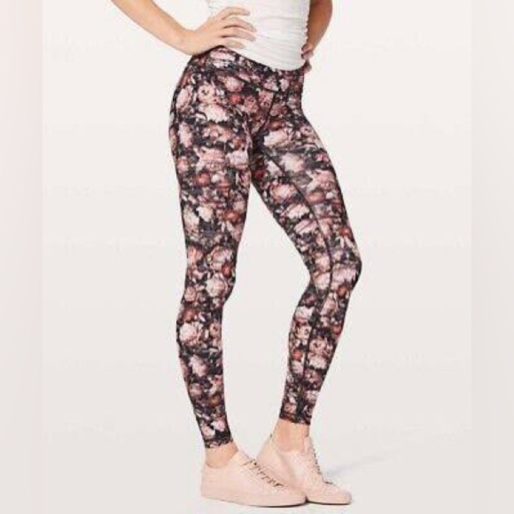 Lululemon Wunder Under Hi-Rise Tight *Nulux Peony Multi sz 6